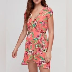 00 Sunday Best Ruffle Wrap Dress Aritzia
